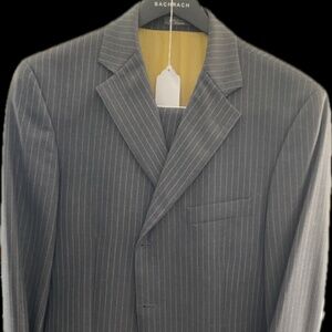 Bachrach Suit Men 42R  Charcoal Pinstripe Canada